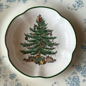 Spode Christmas tree trinket bowl